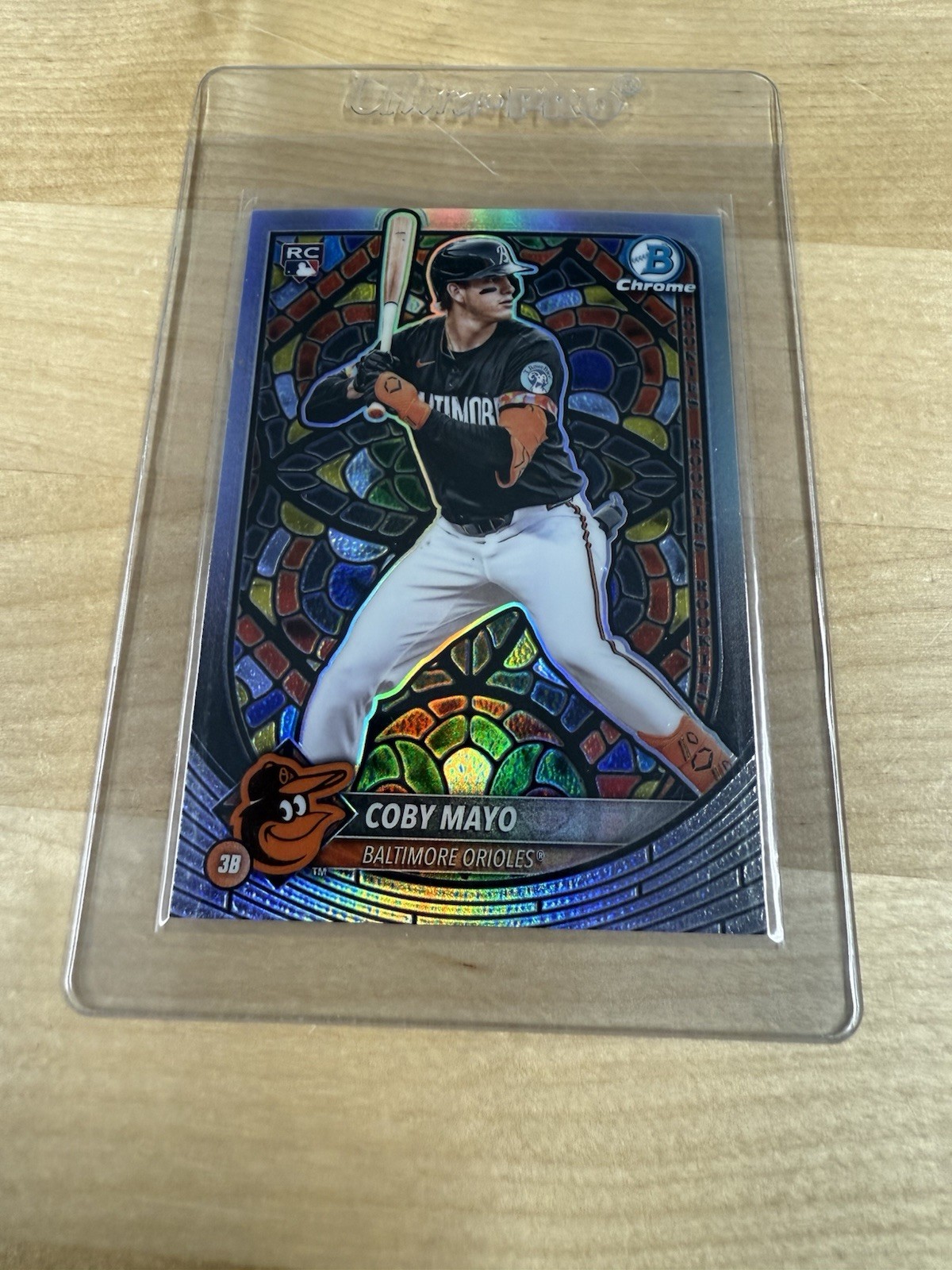 Coby Mayo (Etched in Glass Variation) #37 2025 Bowman Chrome 