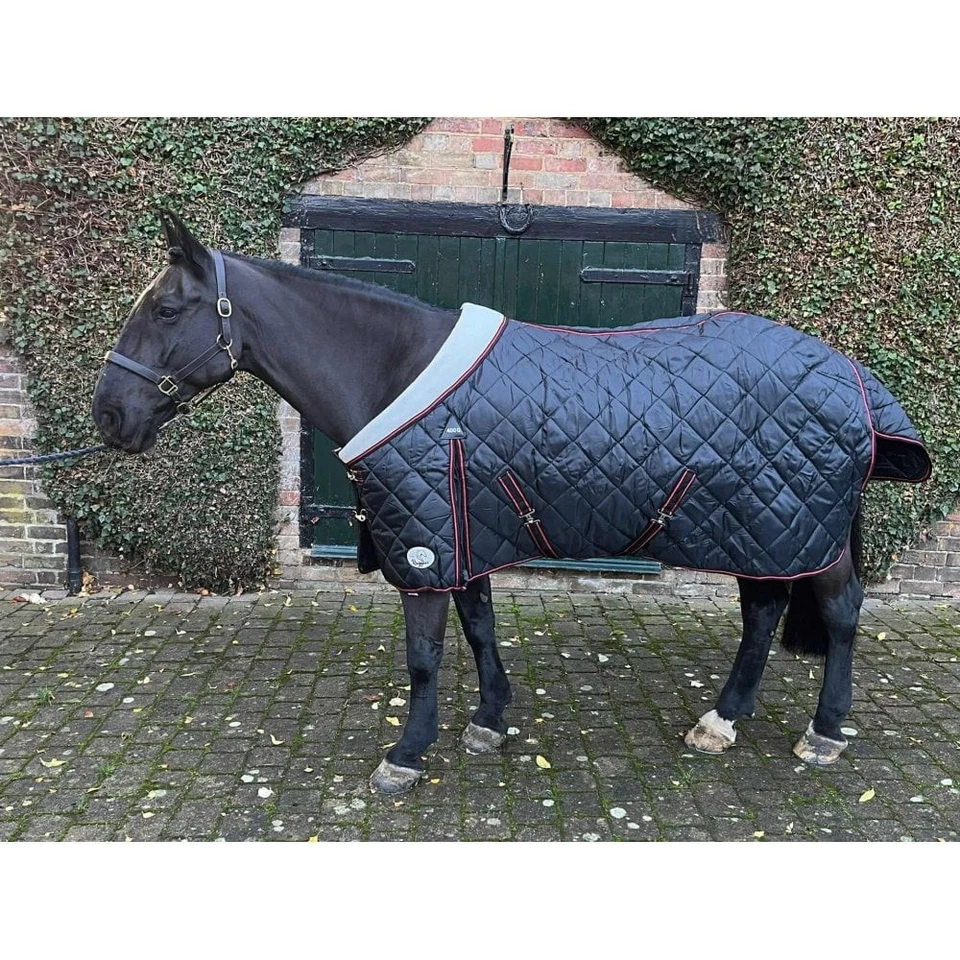 Ruggles Heavy Horse 400g Stalldecke mit Fleecekragen - schwere Stalldecke