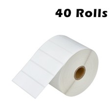40 Rolls 2000 Labels 3x1 Direct Thermal for Zebra LP 2443 2844 2442 Eltron ZP450