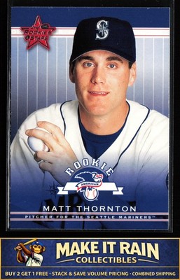 Matt Thornton 2002 Leaf Rookies & Stars #374 Seattle Mariners Rookie RC