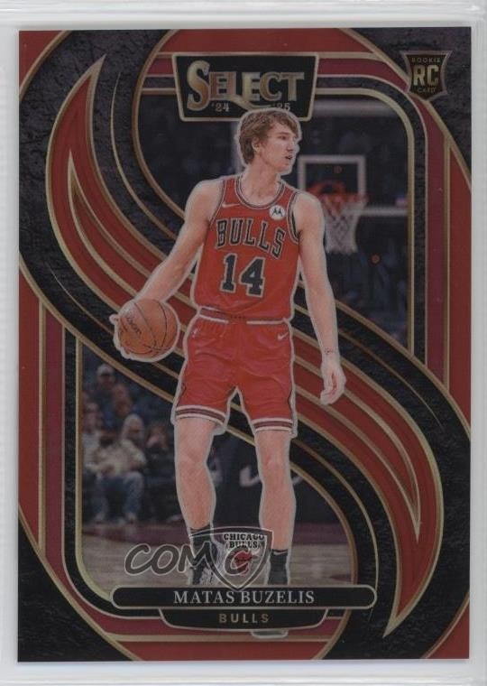 2024-25 Panini Select Premier Level Red Prizm 94/199 Matas Buzelis #166 1ha9