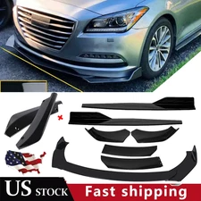 Front Bumper Lip Chin Spoiler Body Kit Splitter Side Skirt For Hyundai Genesis C