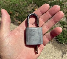 Vintage U. S. N. Padlock With Matching Number...