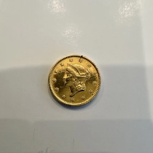 1853 $1 Gold Liberty Head Coin US Pre-1933 Business Strike
