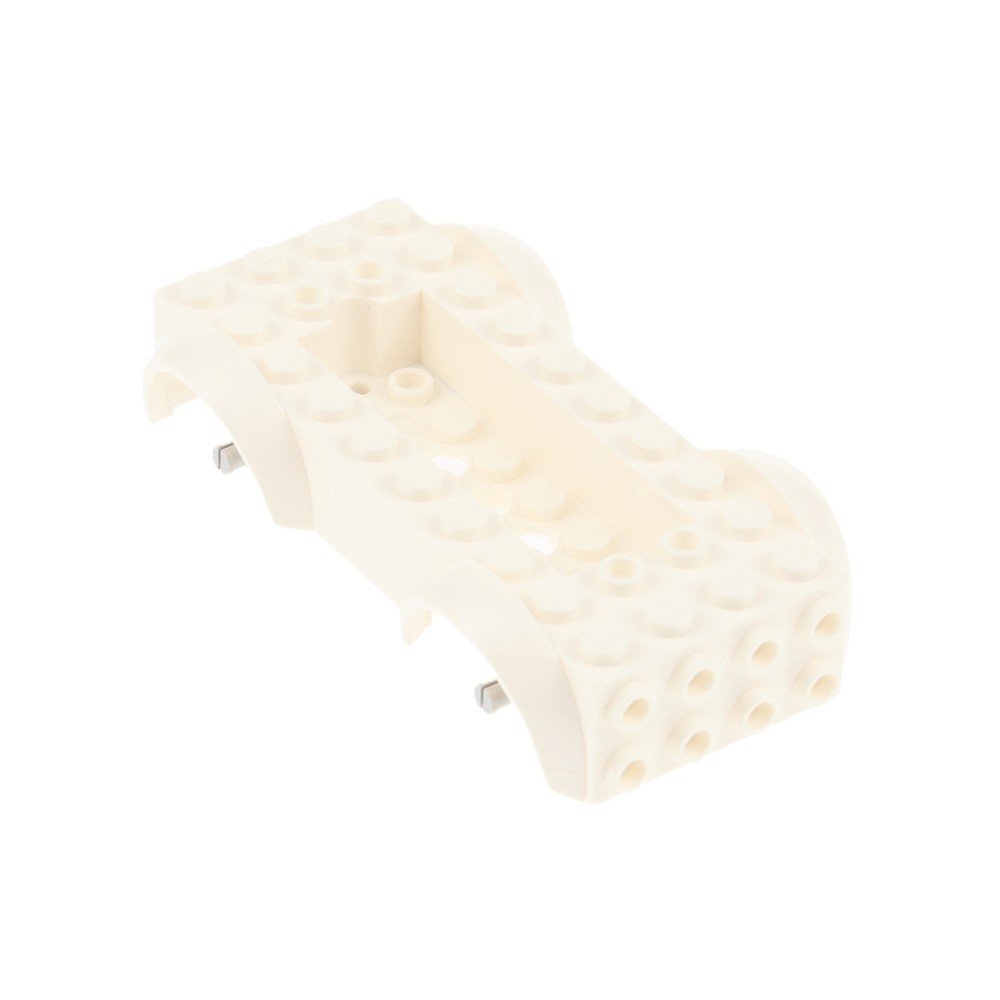 1X Lego Chassis 5X10X2 White Axles New Light Grey Fenders Car 11650C02