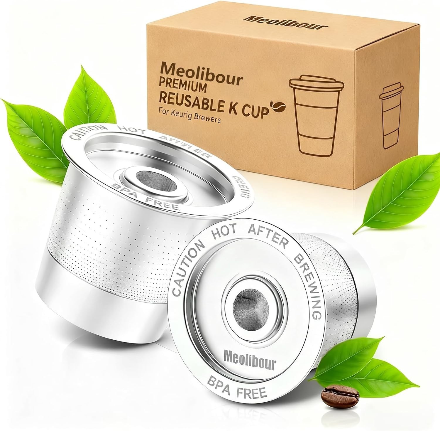 2 Pack K Cup Reusable Coffee Pods for Keurig: Stainless Stee