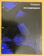 Vintage 1987 Pioneer HI-FI COMPONENTS Sales Advertising BROCHURE w/Specs. Japan
