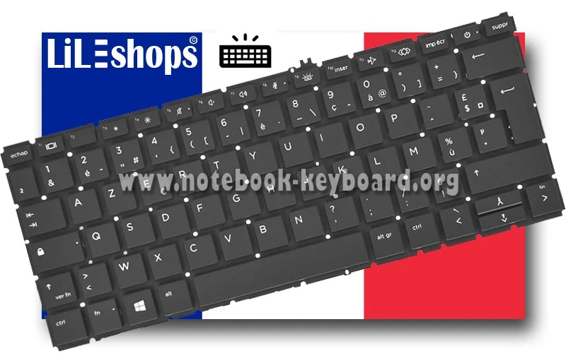 Clavier Français Original HP EliteBook 830 G7 / 830 G8 / 835 G7 / 835 G8 Rétro - Photo 1/1