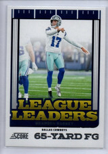 2025 Panini Score🏈Brandon Aubrey League Leaders Insert Card #15 - Cowboys