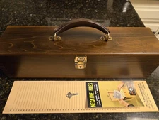 Vintage Nega File Co Wood Slide Storage Box Amazing Original Condition Free Ship