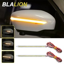 SEAMETAL 12V LED Car Mirror Turn Signal Strip Flowing Light Daytime Running