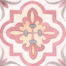 20x Pink Moroccan Peel and Stick Tiles Sticker Bathroom Kitchen Self Adhesive