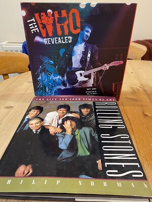 Rolling Stones & The Who Large Hardback Books Bundle Life & Times Revealed VGC