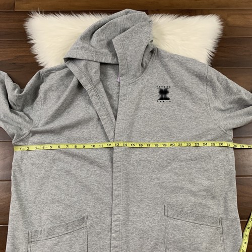 Savage X Fenty Women’s Size Medium Large Gray Forever Savage Short Robe - Picture 6 of 11