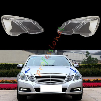 Fit For Mercedes E-Class W212 2009-2013 Both Side Headlight Clear Lens+Sealant
