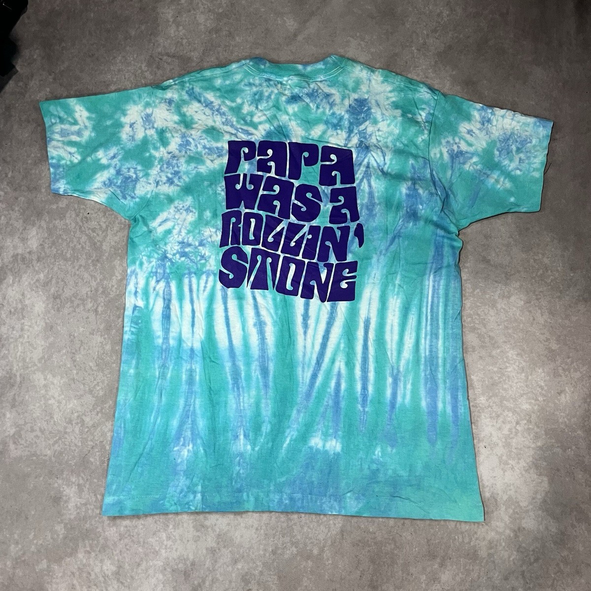 Vintage Fruit Of The Loom “Papa Was A Rolling stone “ T-shirt Tie