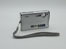Nikon Coolpix S6 Digital Camera Silver w/ Battery Turns On Works Sometimes Read
