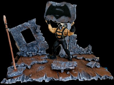 Custom Diorama BUILDING BATTLEFIELD  Batman MAFEX MARVEL NECA DC  6 INCH 1/12