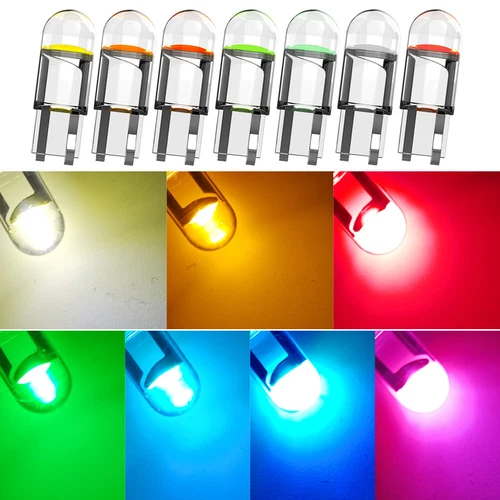DC 12V T10 COB LED Car Interior Trunk Light W5W 168 Side Marker Bulb Wedge Lamp