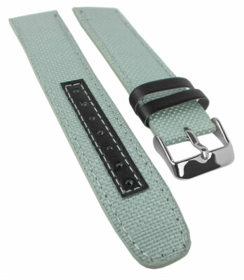 Bruno Banani Geros   Uhrenarmband 20mm in grau Leder/Textil   BR30004