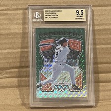 2021 Panini Mosaic Cal Ripken Producers Mosaic Green BGC Gem MINT 9.5! Orioles