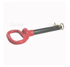 Sparex, S.52081 Pin, Hitch, Red Handle, 5/8" X 4" for Various Makes