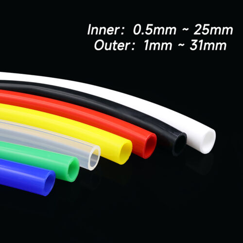 1M Food Grade All Colours Silicone Tube Beer Milk Hose Pipe Soft Rubber 0.5-25mm - Picture 3 of 16