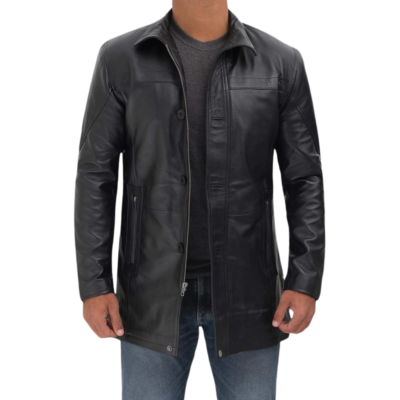 Leather Car Coats For Men - Black/Brown Real Leather Jacket Men | eBay
