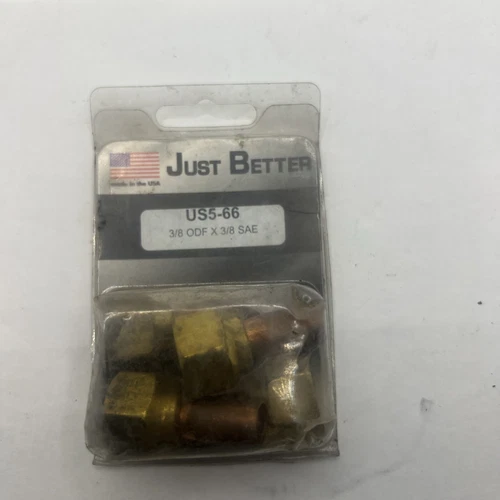 Jb Industries Us5-66 Brass Swivel Flare X Solder 3/8 Pack Of 4