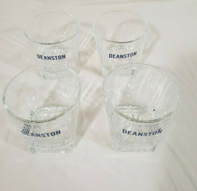 Set of 4 DEANSTON Scotch Drinking Glasses New
