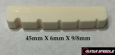 45mm X 6mm X 9/8mm Bone Nut for 5 String Bass Guitar