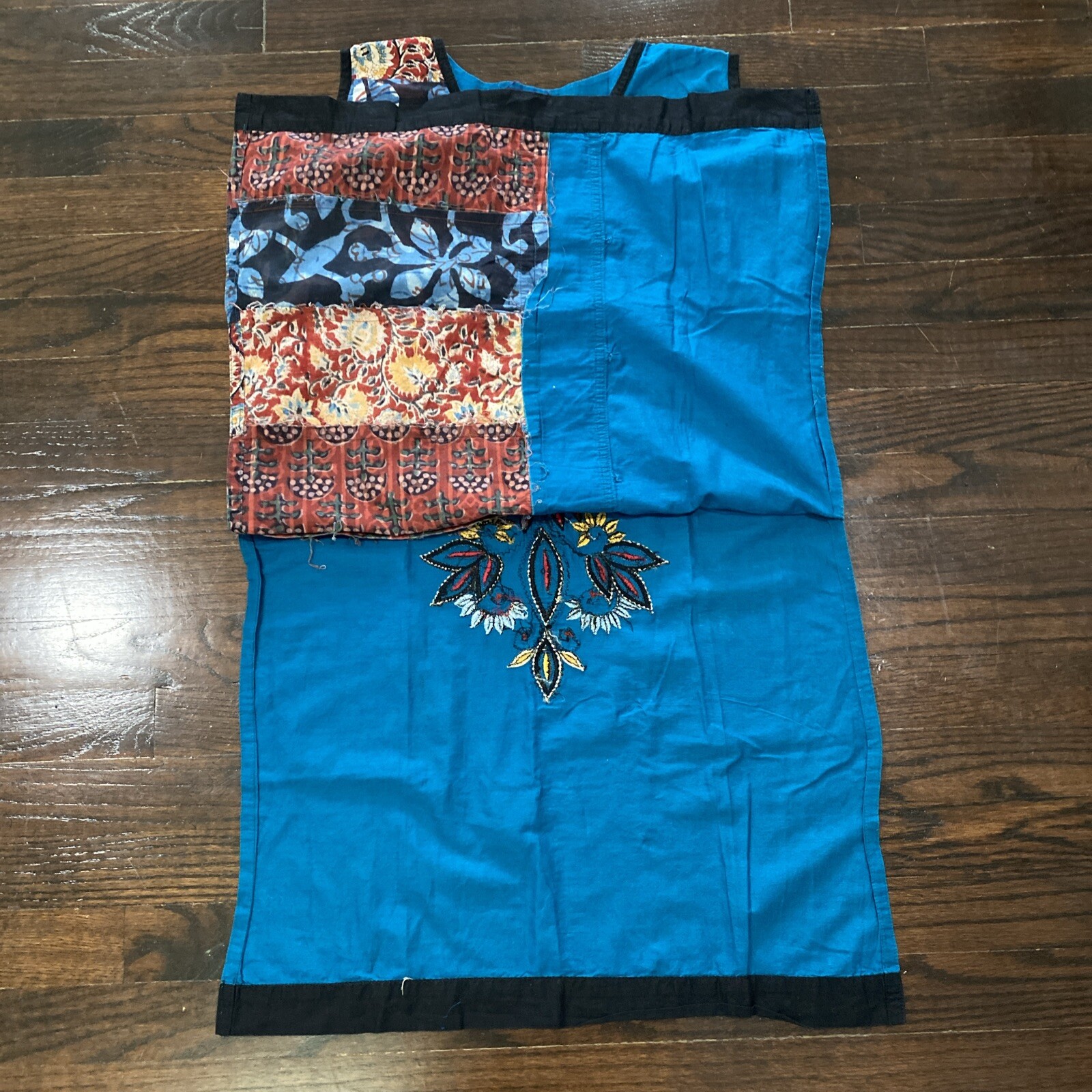 Sacred Threads Patchwork Artsy Tunic Shift Dress … - image 2