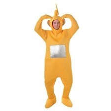 Yellow Teletubbies Laalaa Costume Adult Bodysuit