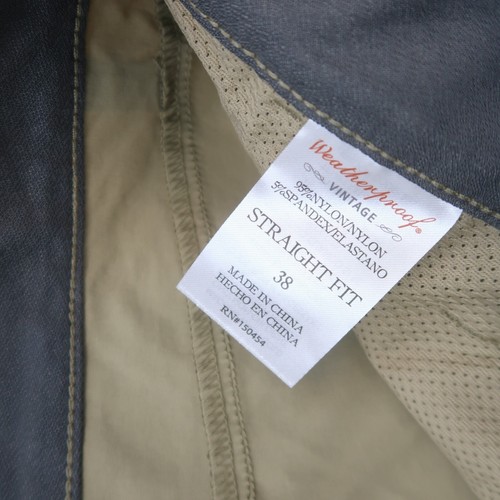 Weatherproof Mens Hiking Chino Shorts Size 38 Beige Nylon Stretch Travel - Picture 5 of 7