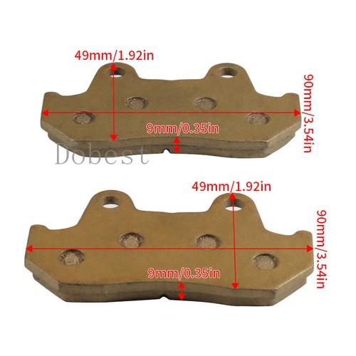 Rear brake pads for HONDA GL 1500 Goldwing 1988-2000 CBX 750 FE 1984 CBR 500 - Picture 6 of 9
