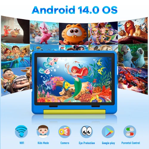 2025 Kid Tablet 10.1 inch Android 14 Quad Core 8+64GB; 1TB Expand WiFi Bluetooth - Picture 2 of 12