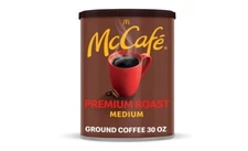 McCafe Premium Roast, Medium Roast Ground Coffee, 30 oz Canister