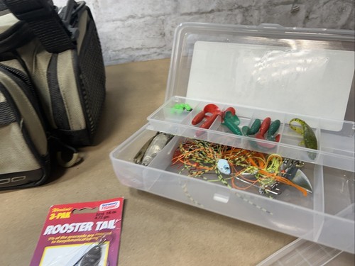 Plano 3500 Tackle Bag, Including A Ton Of Tackle Bait Weights Ect See Pictures! - Picture 9 of 18