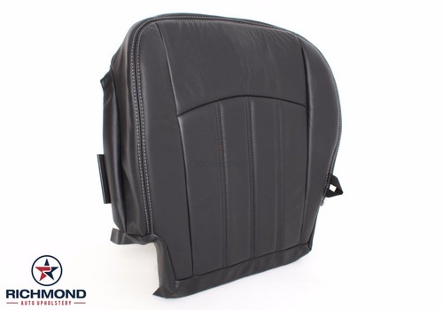 2010-2012 Dodge Ram 2500 Laramie-Driver Side Bottom Leather Seat Cover Dark Gray - Picture 2 of 12