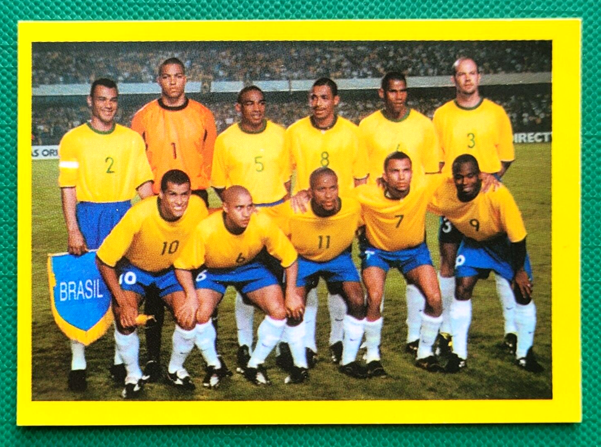 2002 Navarrete Korea Japan World Cup FIFA Face CROMO #137 BRAZIL