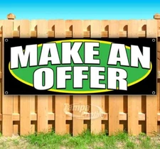 MAKE AN OFFER Advertising Vinyl Banner Flag Sign Many Sizes USA