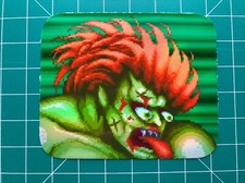 Street Fighter Blanka Damage Sticker Decal 2.75x3.5  Holographic Glossy Vinyl