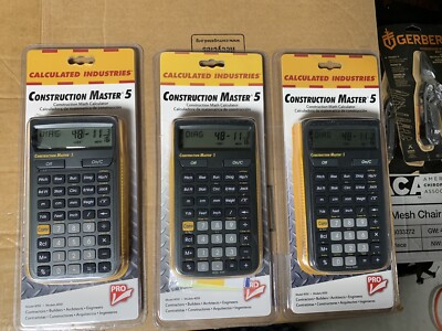 Construction Master 5 Calculator. factory sealed ( one per auction)