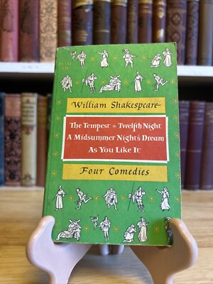 Four Comedies by William Shakespeare 1957 PB Pocket Library Four Plays VTG