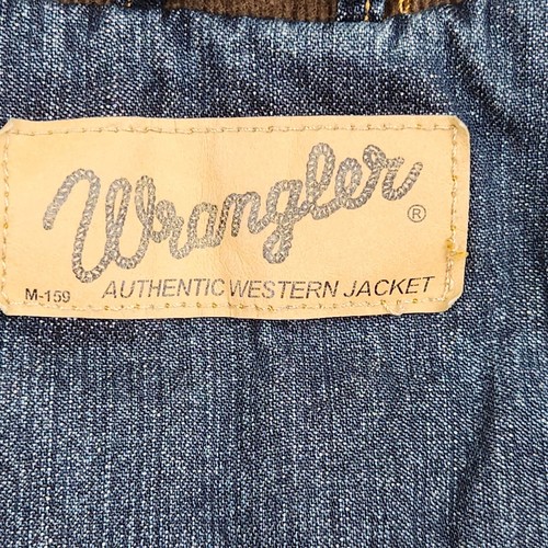 Wrangler Denim Trucker Jacket Boys XXL Flannel Lined Barn Chore Coat - Picture 3 of 10
