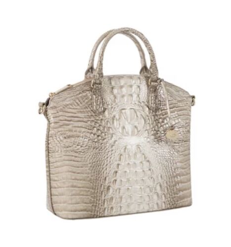 Brahmin Large Duxbury Leather Satchel Clay - Picture 2 of 5