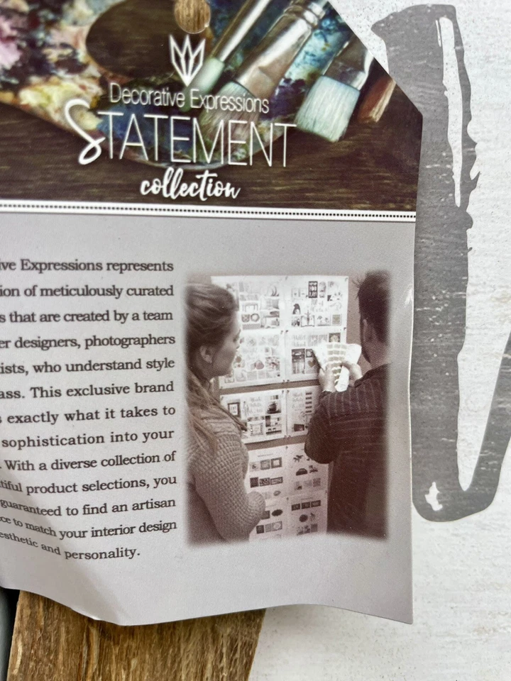 ARTESAN Colección Expresión Declaración Decorativa ~THINK HAPPY THOUGHTS~Arte Foto 4 de 4