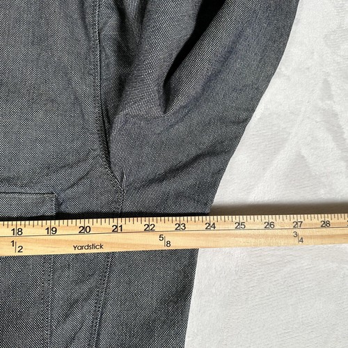 Caterpillar CAT Men Shirt Workwear 100% Cotton Gray Size L Made in Hong Kong - Picture 5 of 13