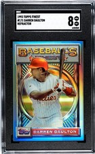 1993 Topps Finest Refractor Darren Daulton SGC 8 NM-MT