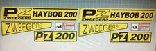 PZ Haybob 200 stickers / decals